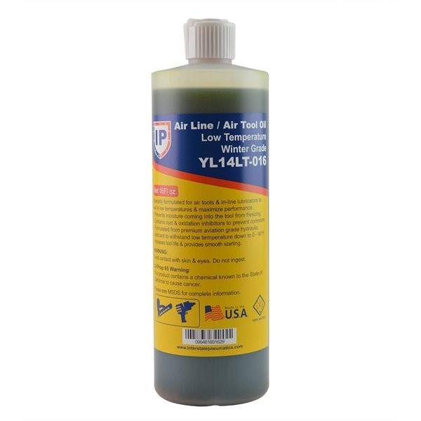 Interstate Pneumatics 16 oz - Winter Grade Air Tool Oil - flip top Lid, PK 12 YL14LT-016-12CS